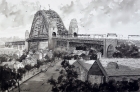 pen-and-wash-demonstrations sydney-harboour-bridge-from-the-observatory-hill