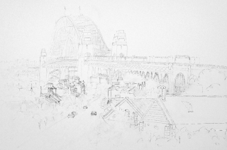 the-drawing-the-rocks-sydney-pen-and-ink